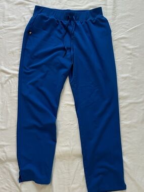Jaanuu Women’s Scrub Pant - Large Tall, Straight Leg, Royal Blue